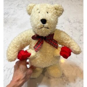 VINTAGE 1990 NORTH AMERICAN BEAR
CO POCKETS 4059 CREME STUFFED ANIMAL‎ PLUSH